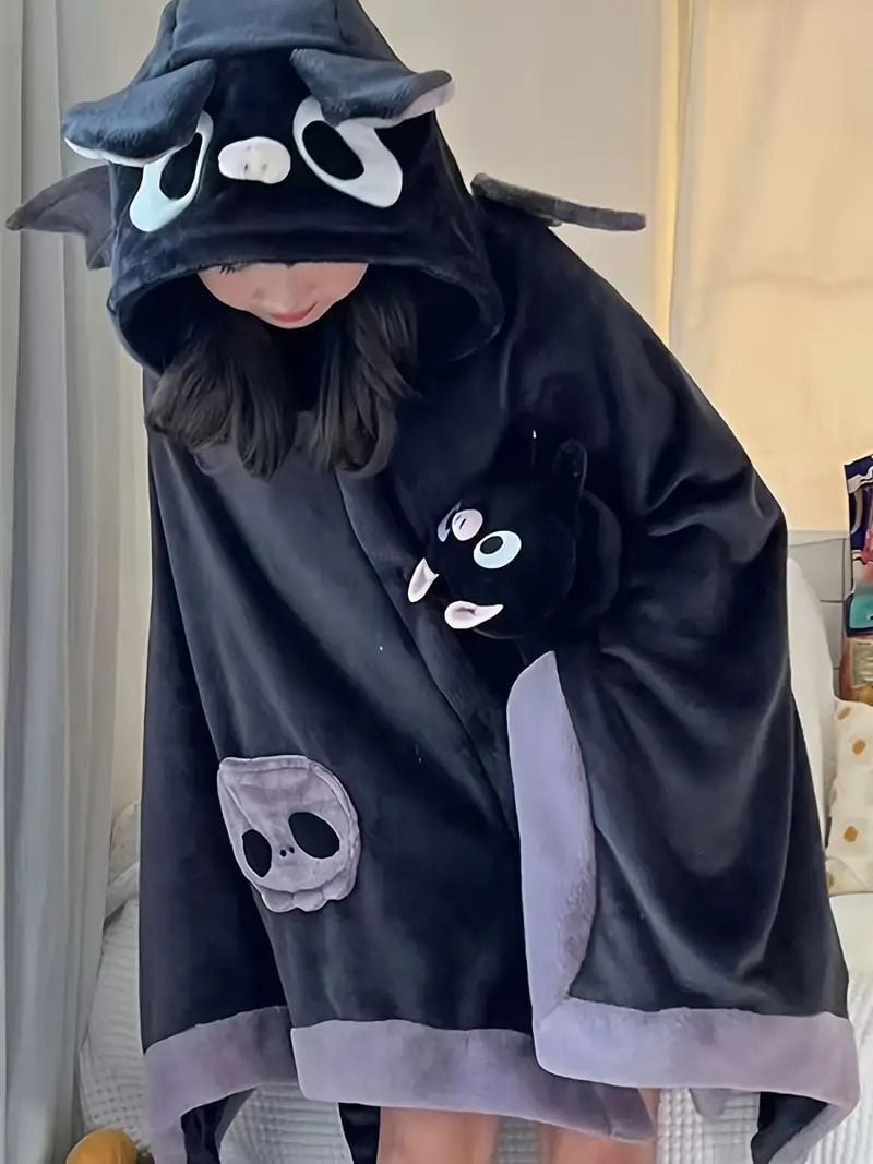ハロウィン ハロウィングッズ コウモリ 着ぐるみ ポンチョ パジャマ