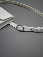 25aw 受注アイテム : RITSUKO KARITA - Two-way leather pouch belt〔rich〕Shadow