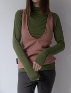 【新作5％OFF・3日間】Button Slit Tops _6colors