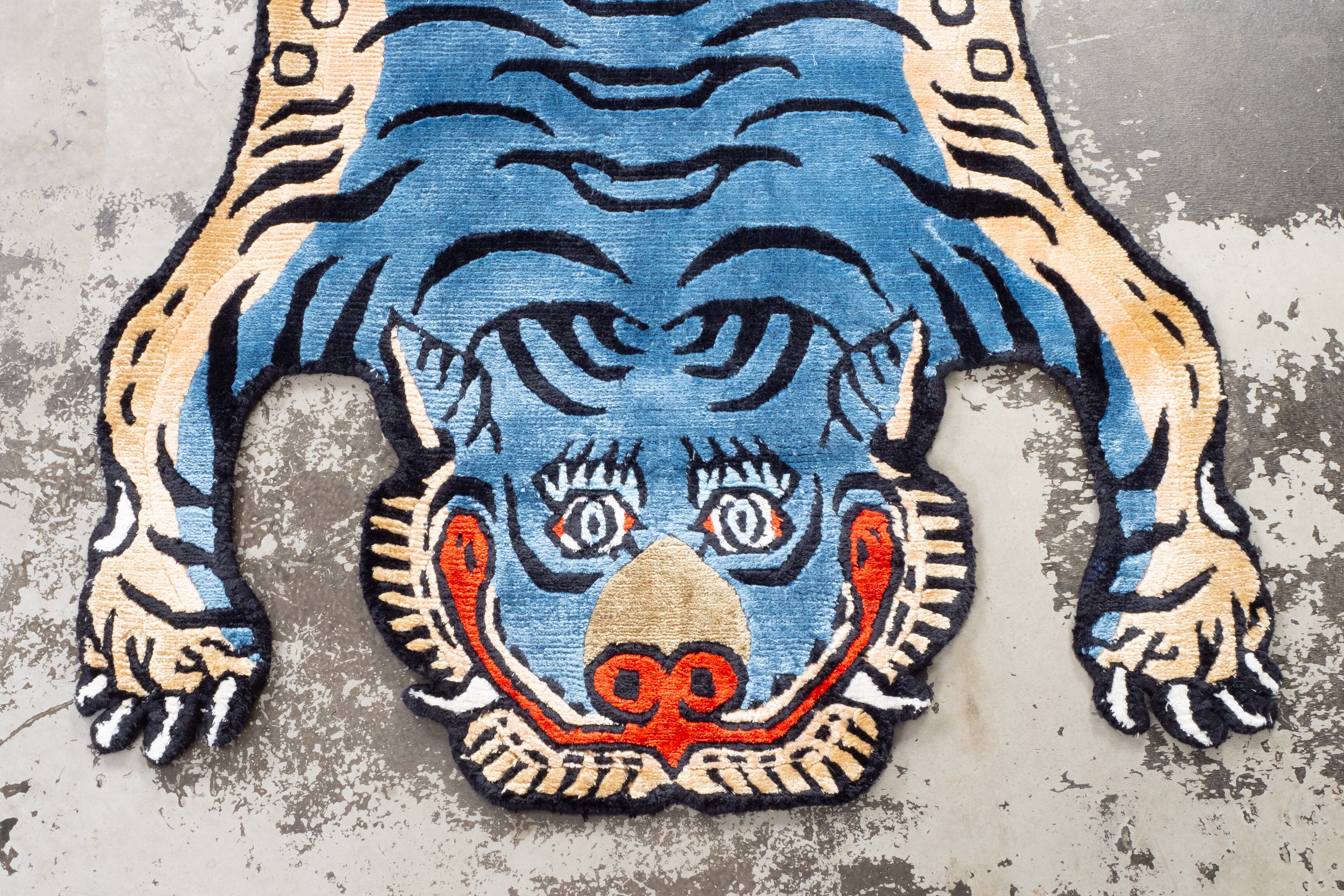 Tibetan Tiger Rug 《Sサイズ•シルク208》チベタンタイガーラグ