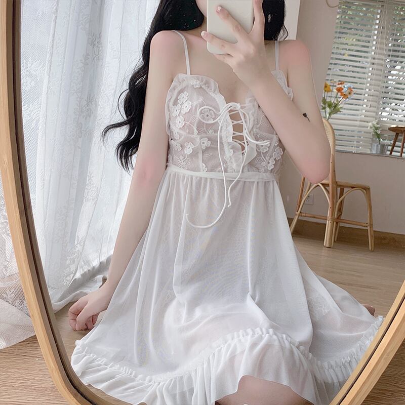 レースストラップ レディースサマー 大人ガーリー スウィート キュート カジュアル 夏物 萌量不足72547069997