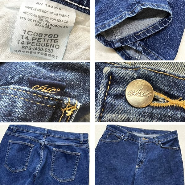 1点物◇US素材メキシコ製CHICデニムパンツ中古ジーンズ古着14メンズ
