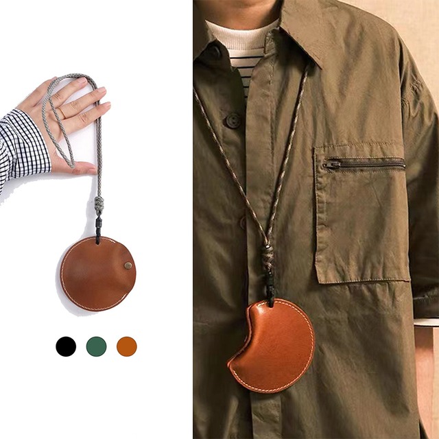 3色展開レザーイヤホンポーチ