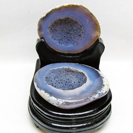 トレジャーメノウ アゲート ジオード 台座付属 一点物 175-1591