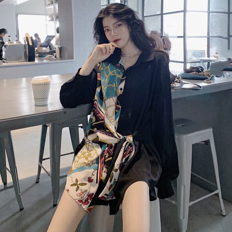 2020年夏のニュースタイル気質ファッションウエスタンパーソナリティシフォンウエストウエスト日焼け止めプライマースリムシャツシャツ YY-ファッション66480379502