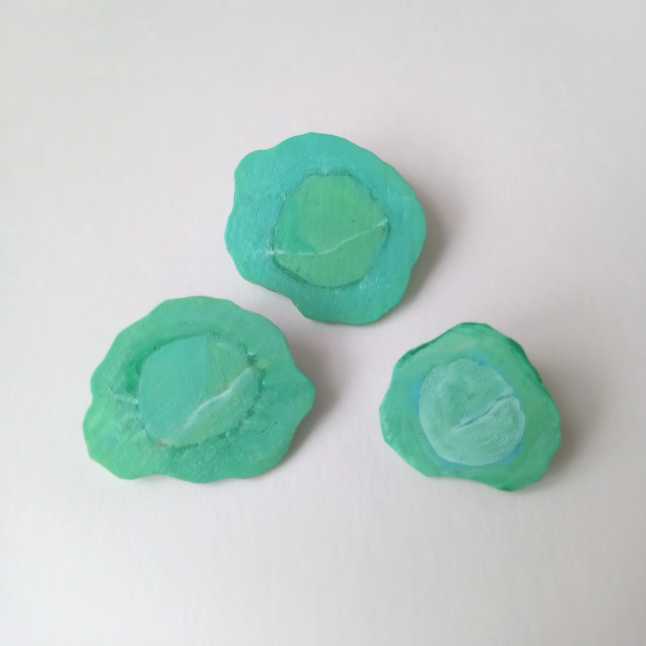 ヘンテコ　ブローチ　「キャベツ」