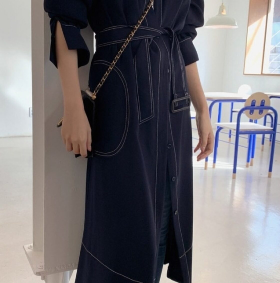 ワンピース ロングワンピース ロングワンピ レディース 秋冬 ウエスト 