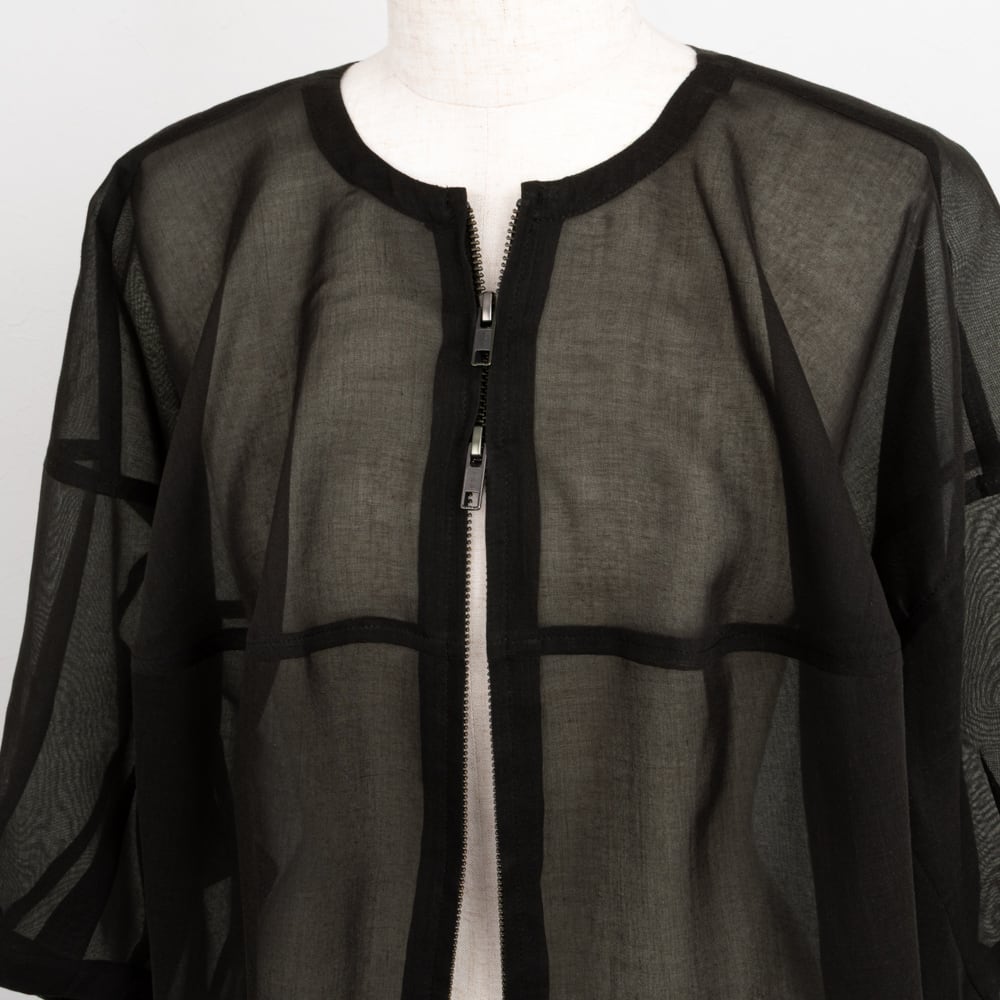 PASSIONE／パシオーネ】シアーバルーンブルゾン（チャコール） | La