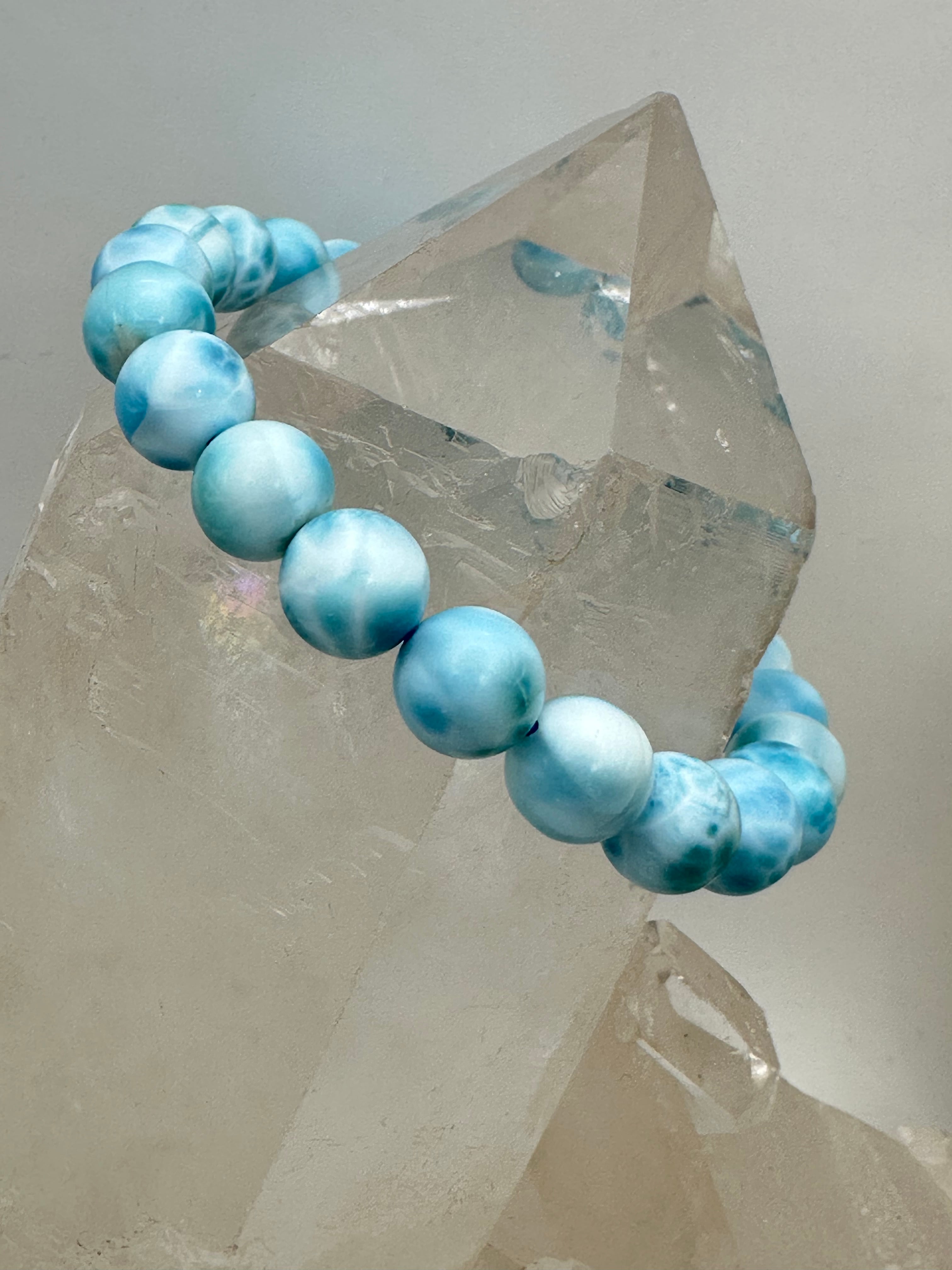 ラリマー福袋！限定1点！【高品質ラリマー5Aブレスレット&ラリマー勾玉