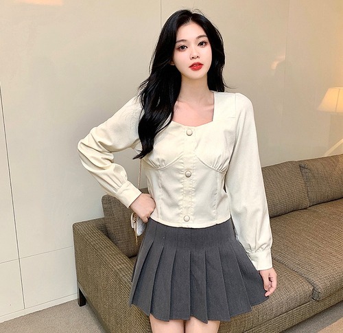 【大きいサイズL-4XL】【秋冬新作】ファッショントップス♪ブルー/アンズ2色展開◆#sedmvm-2436017