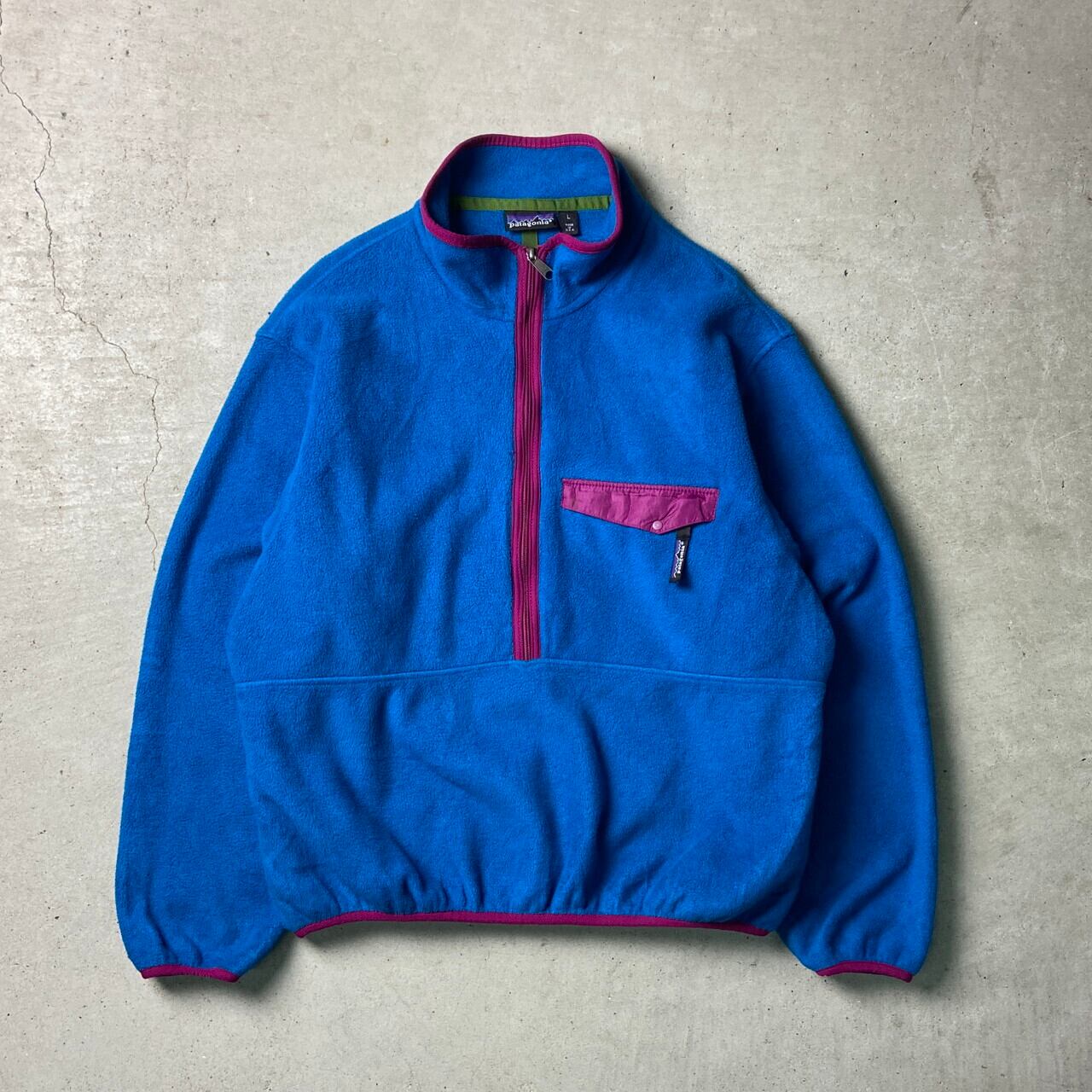 91年製 USA製 patagonia パタゴニア シンチラジップT-ネック フリース 