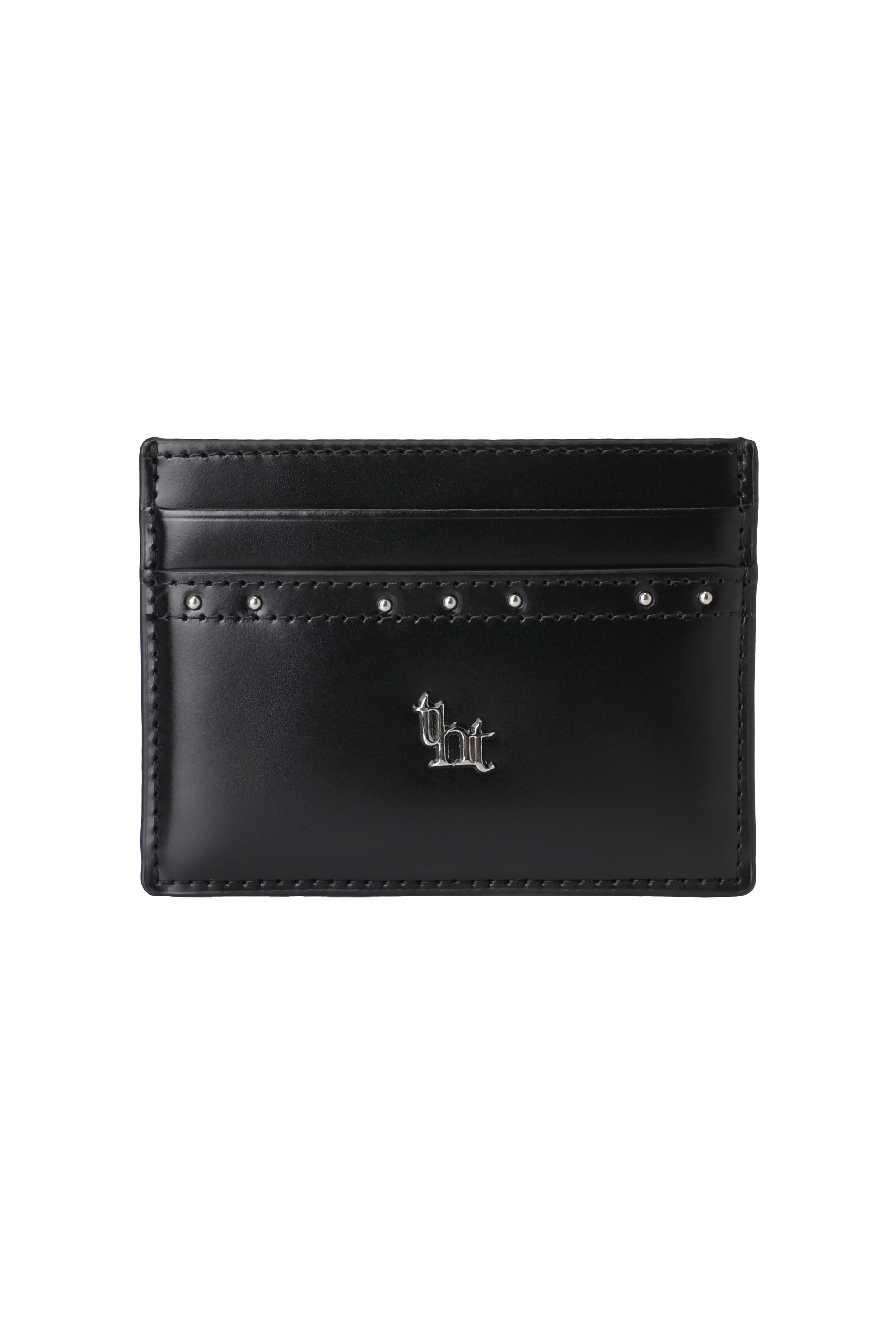 threetimes] Classic stud card holder Black 正規品 韓国ブランド