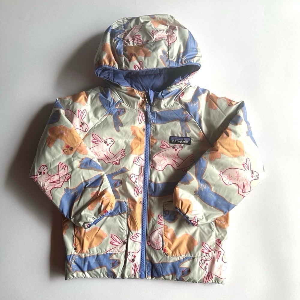 Patagonia Baby Reversible Down Sweater Hoody【2-5T】Bunny Life
