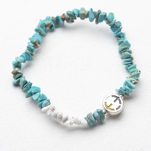 EQUALIZE / Bracelet Turquoise White Accent