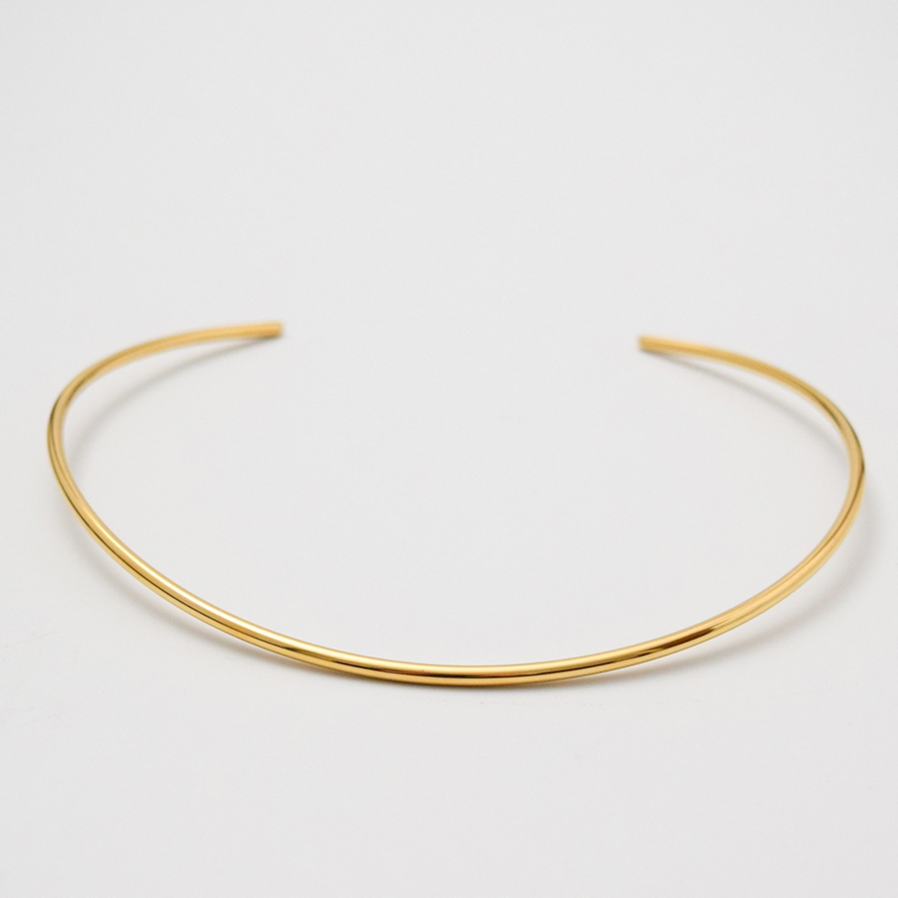 ラウンド ナロー ネックレス チョーカー ゴールド