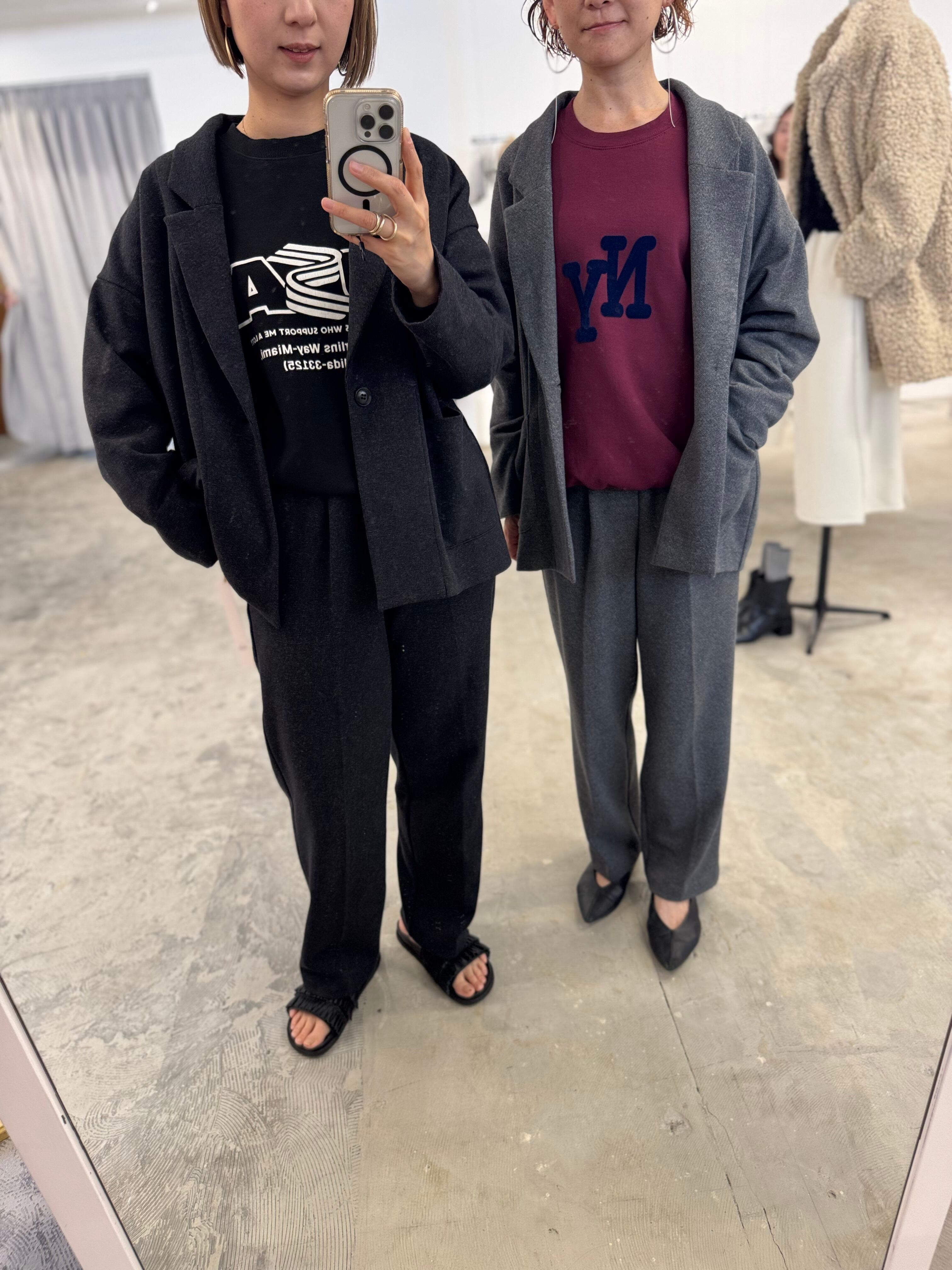 【LEMELANGE】ウールコットンロングテーラードジャケット 8551801