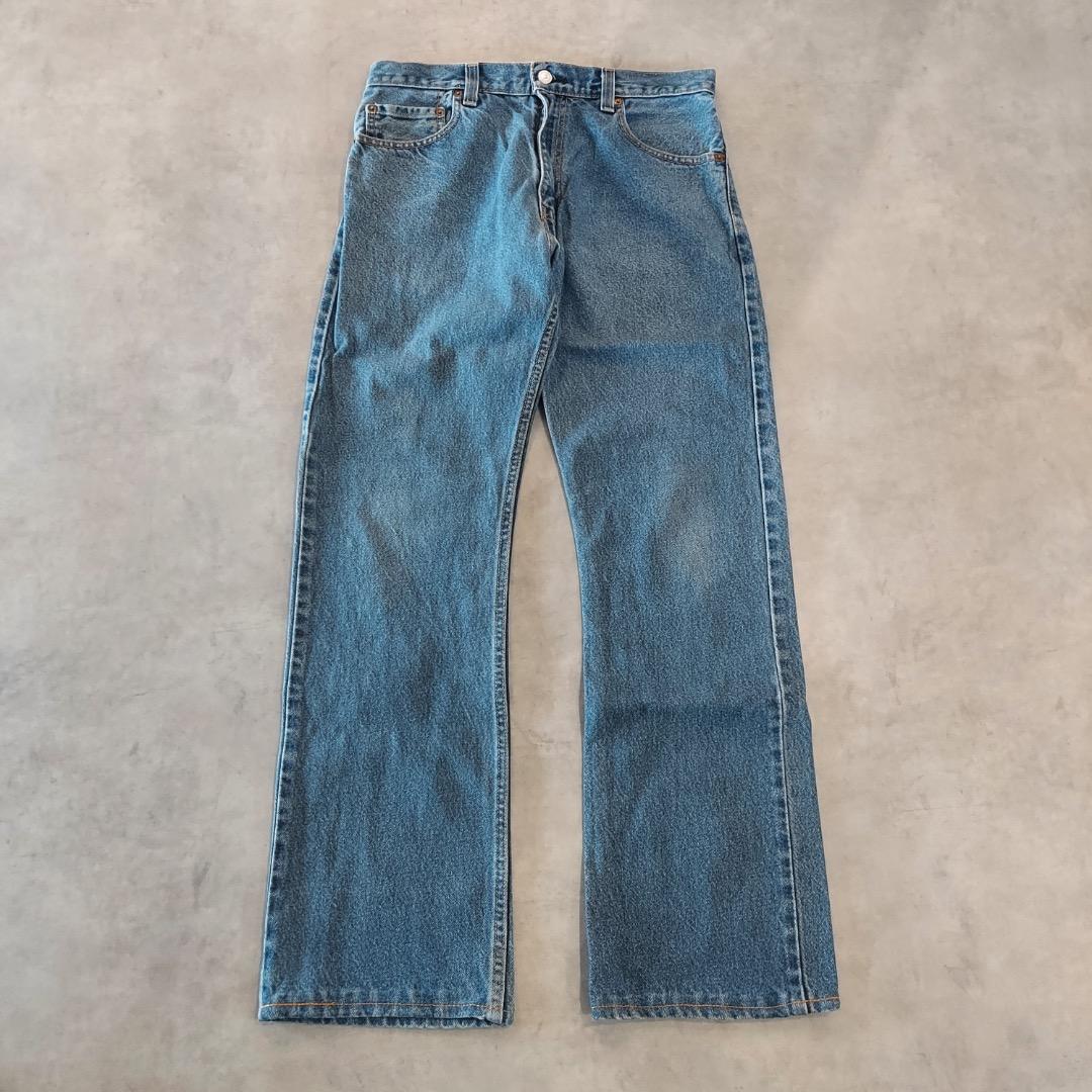 リーバイス517 Levis W33 フレアブーツ 青 古着 ボトム 22173