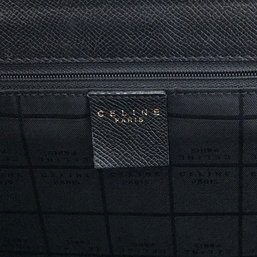 CELINE セリーヌ トートバッグ ブラック ロゴ ターンロック 型 CELINE セリーヌ トートバッグ ブラック ロゴ ターンロック 型