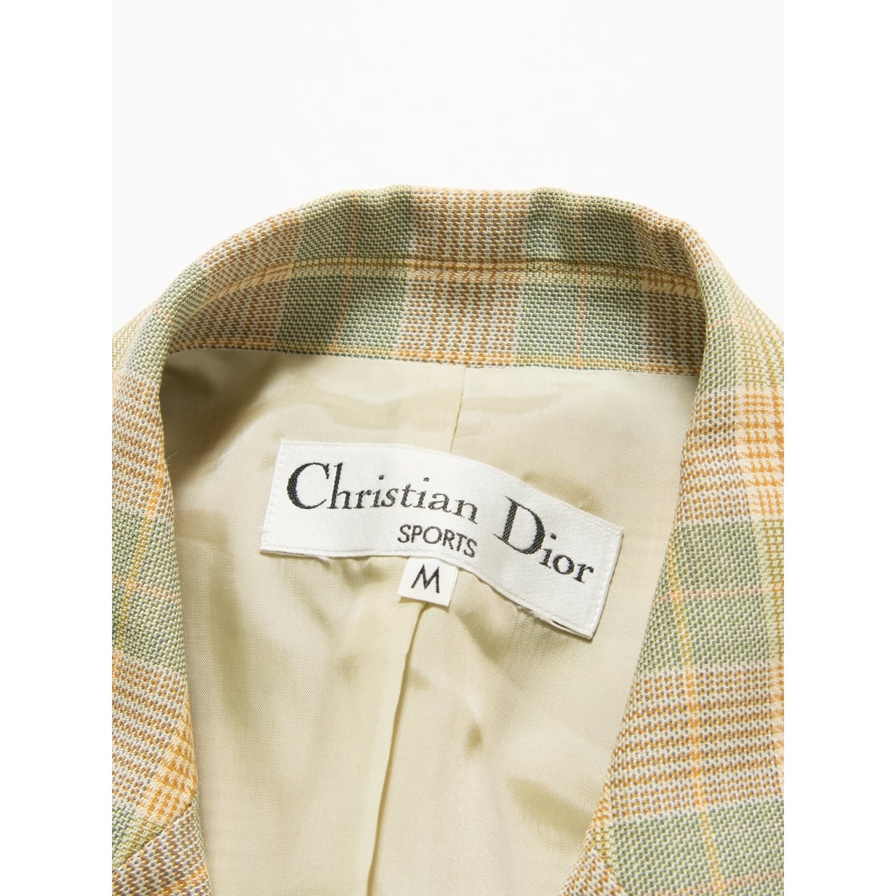 Christian Dior SPORTS】Wool-silk check pattern tailored jacket ...