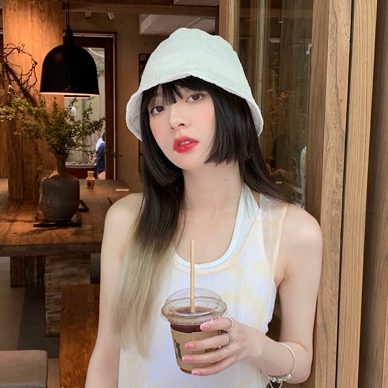 レースサマー薄手ホワイト 帽子 夏物 ブラック・アイド・ピーズ75382841402