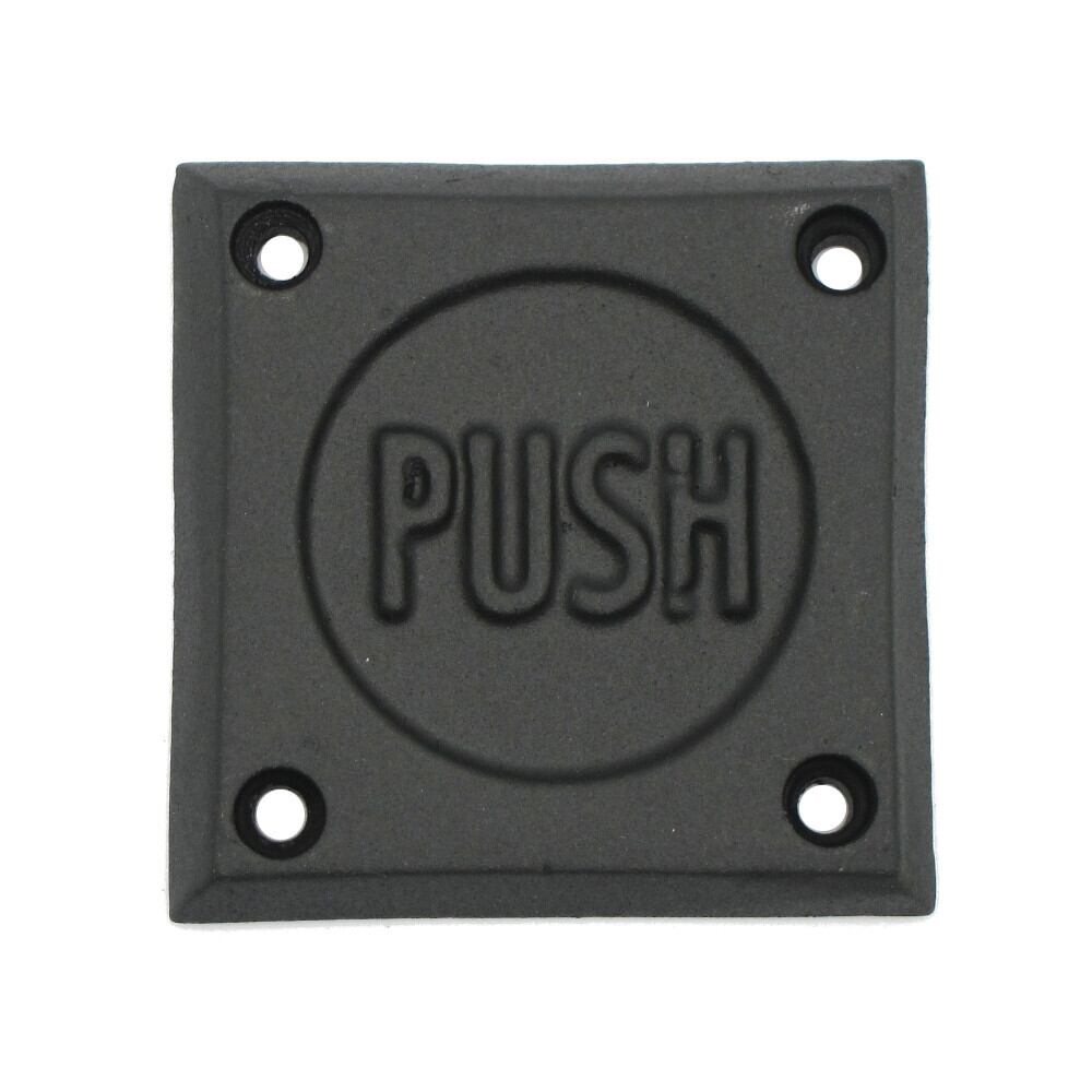 サインプレート ドアプレート 案内 扉 押す PUSH アルミニウム