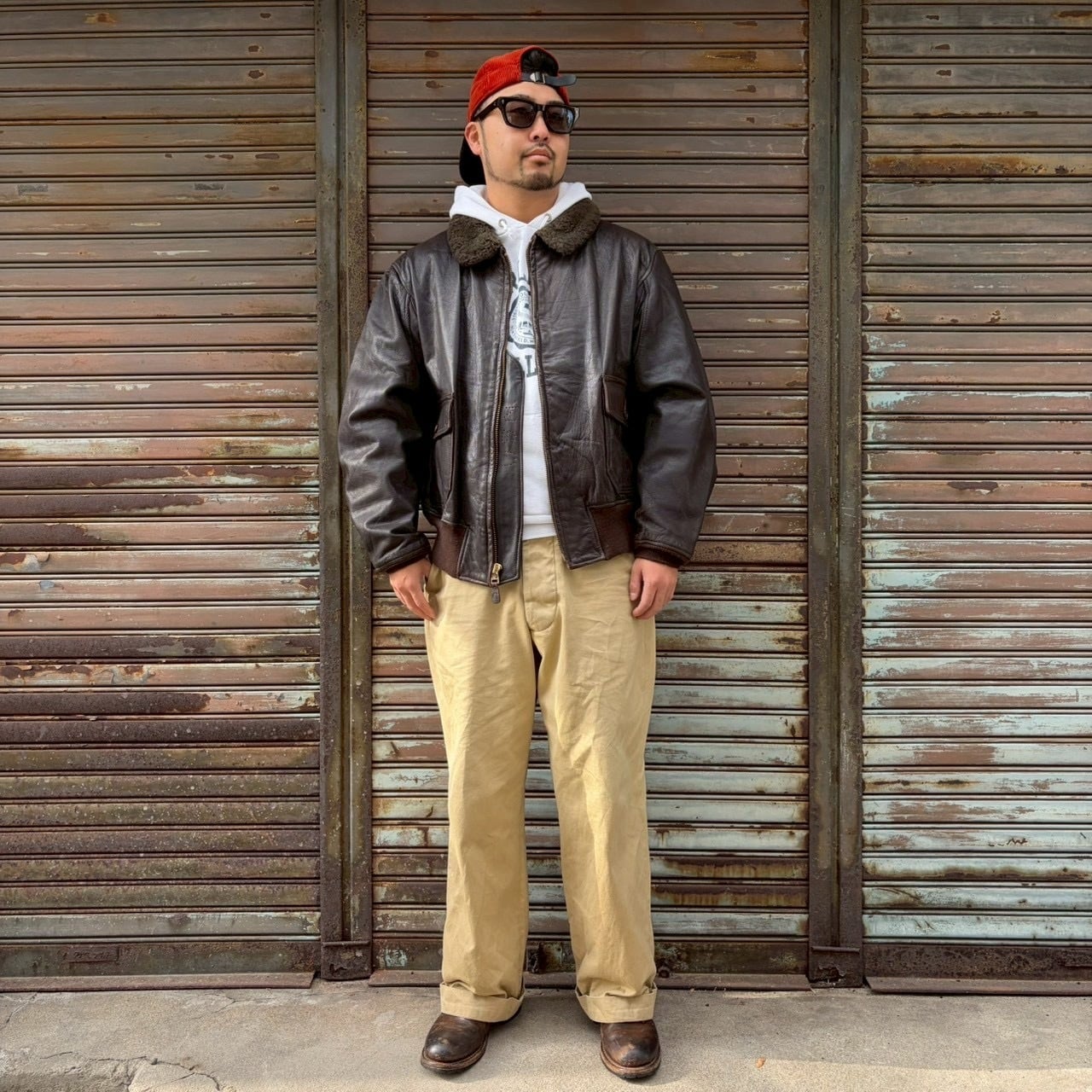 良品 COCKPIT USA ゴートレザートラッカージャケット　ビッグサイズ！ 良品 COCKPIT USA ゴートレザートラッカージャケット ビッグサイズ