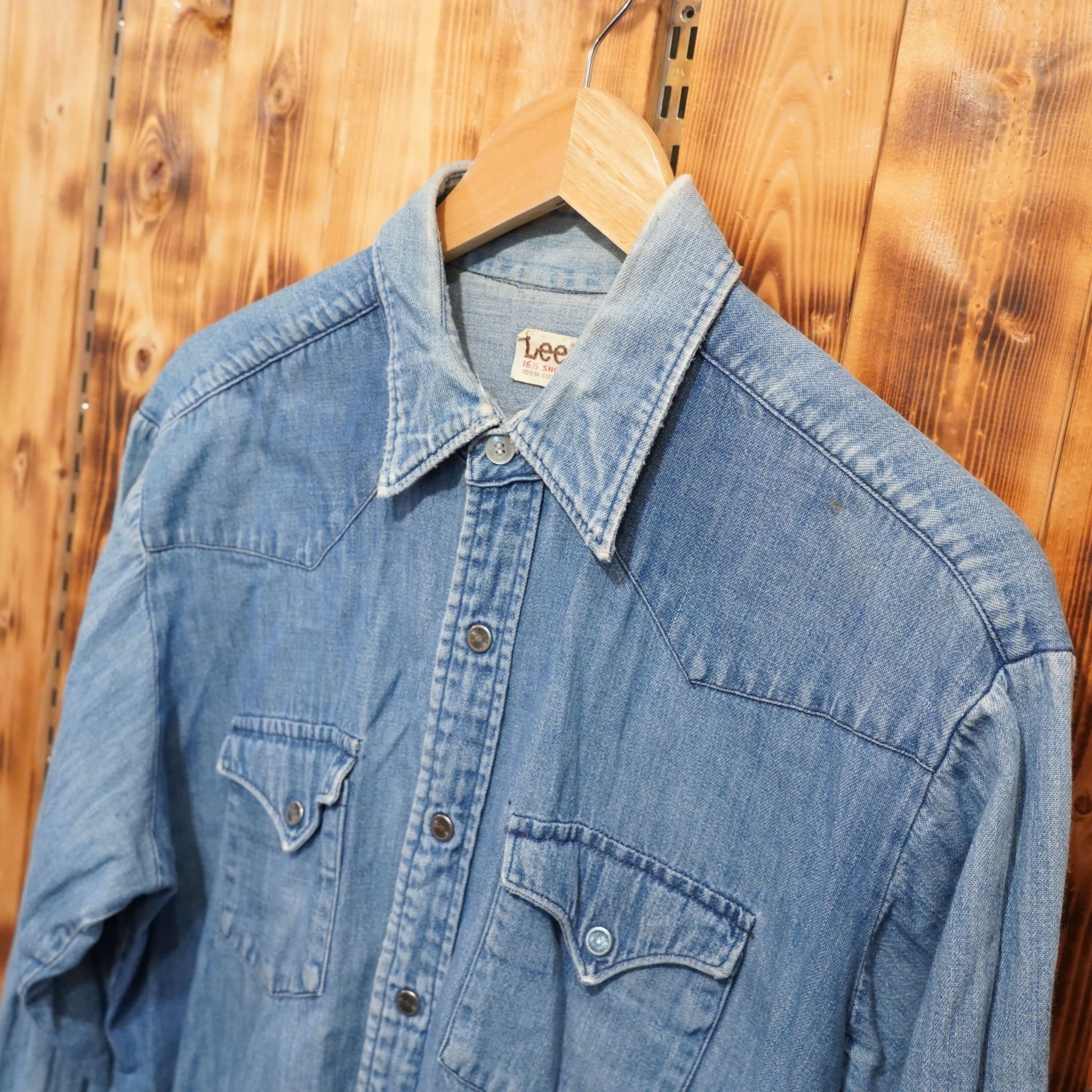 lee ウエスタンシャツ 16 1/2 short /リー デニム ヴィンテージ | 古着