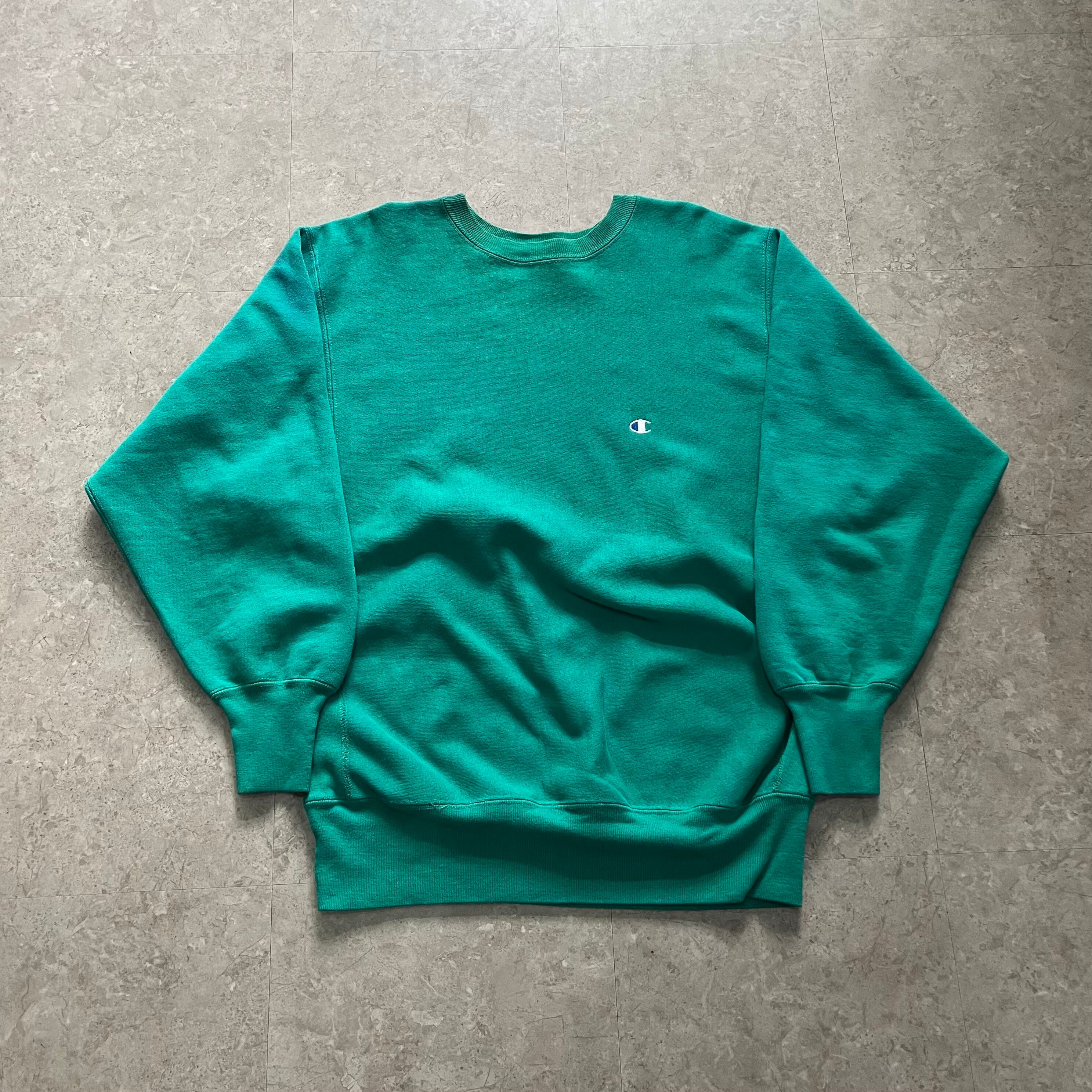 90s Champion reverse weave sweat "turquoise"【仙台店】