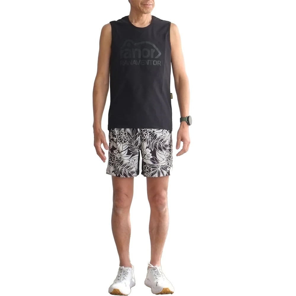 ranor（ラナー）BASIC NOSLEEVE BLACK メンズレディース スリーブレス