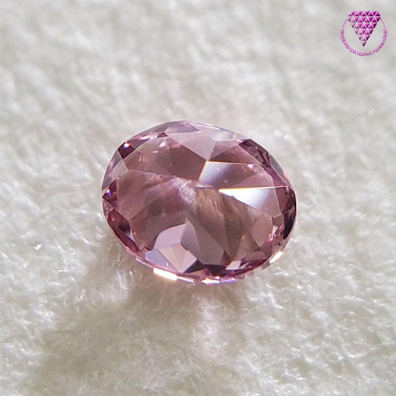 0.058 ct Fancy Vivid Purplish Pink VS2 天然 ピンク ダイヤモンド ルース オーバル シェイプ ヴィヴィッド  パープリッシュ ピンク ダイヤモンド | DIAMOND EXCHANGE FEDERATION