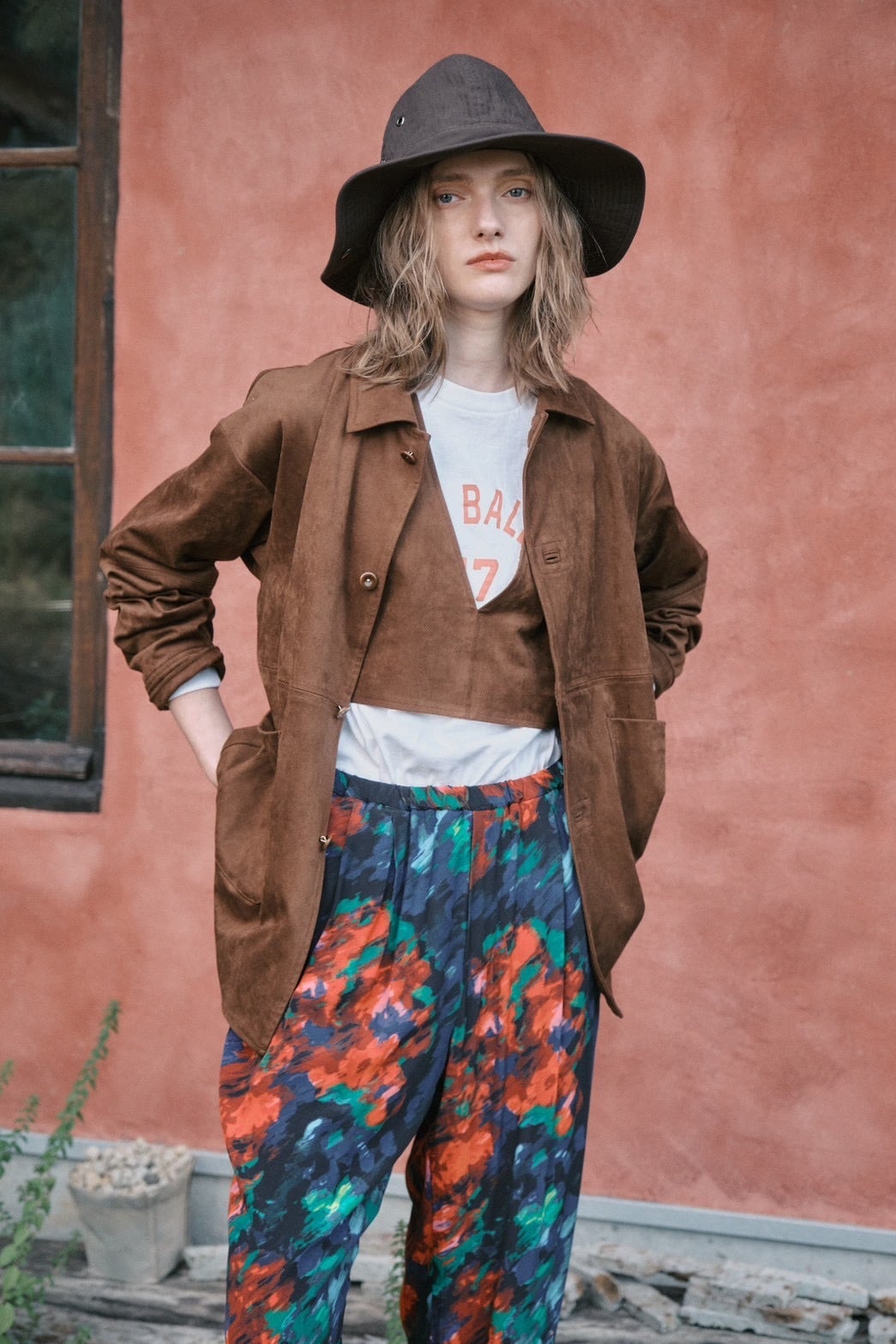 【LEMELANGE】プリントイージーパンツ　8613504