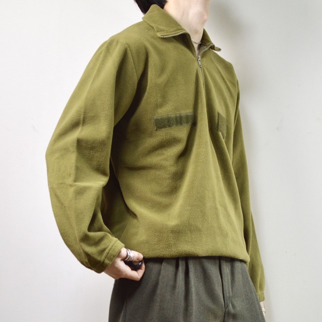 Italian army half zip fleece