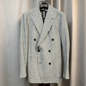 TAGLIATORE WOOL HOUNDSTOOTH 6BW JK《50》