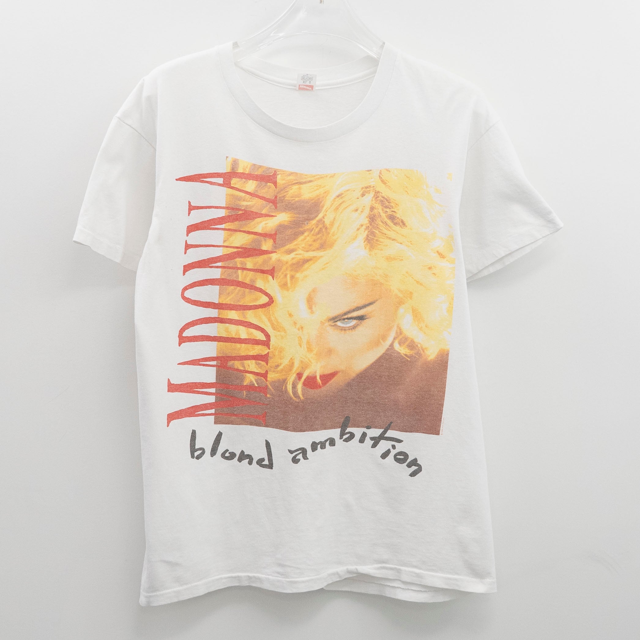 Madonna " Blond Ambition World Tour 1990 " Hanes XL【E5-100】