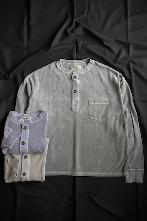 ANACHRONORM/アナクロノーム PIGMENT THERMAL HENLEY NECK L/S T-SHIRTS AN458