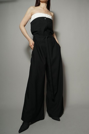 BARE SALOPETTE  PANTS (BLACK) 2404-93-83