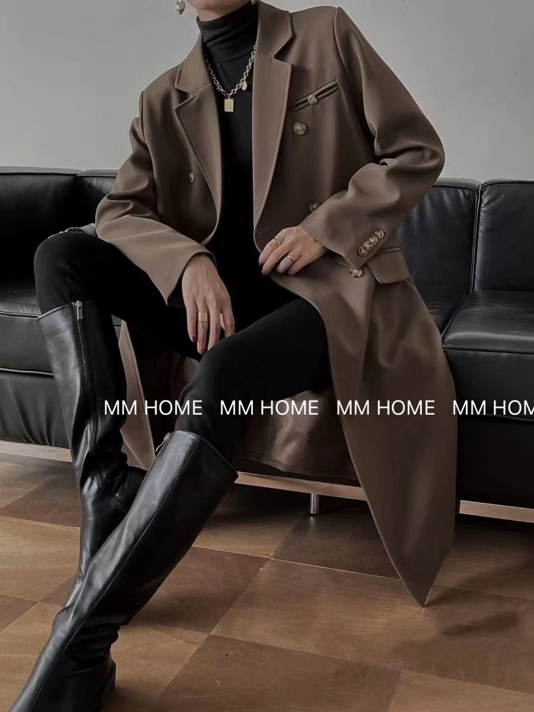 ロングダブルジャケット　AJ42441-6630