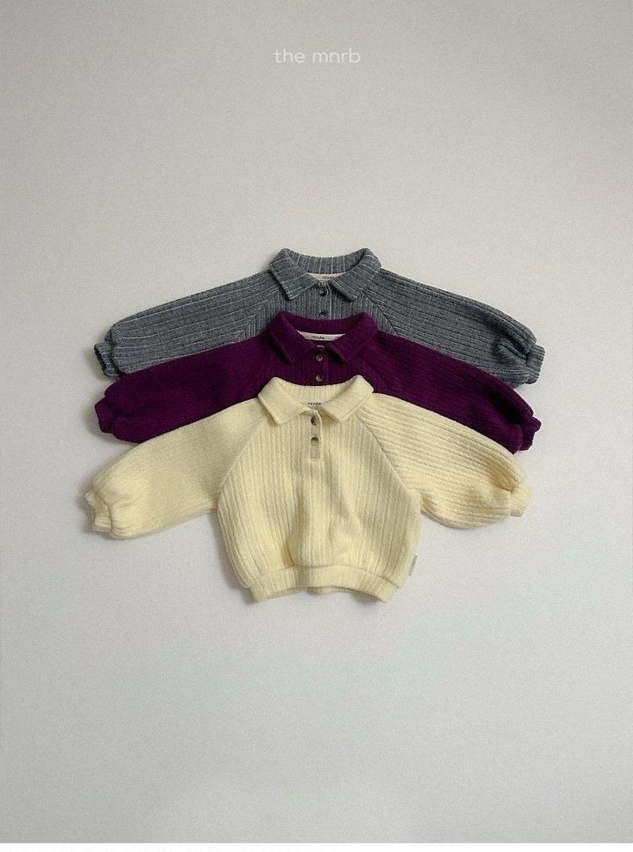 〖取寄〗韓国子供服 / 26winter / minirobe / ボーイカラートレーナー / キッズ *S~XL*