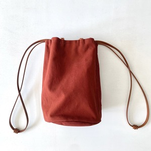 【KAMARO'AN】Woven Drawstring Bucket Bag / No. 8