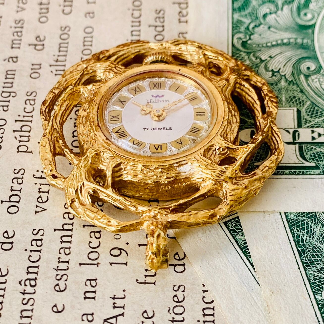 【高級懐中時計】美品 ウォルサム 17石 メンズ レディース ビンテージアナログ