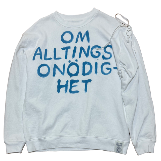 OM ALLTINGS ONÖDIGHET sweatshirt