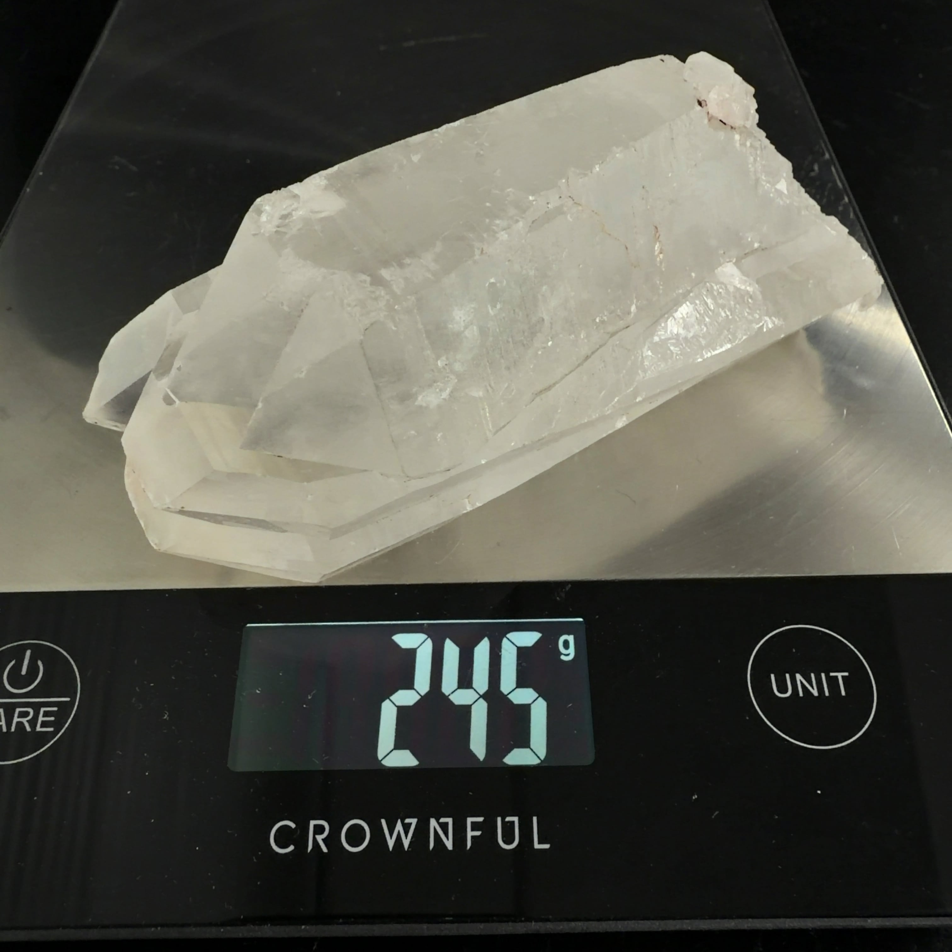 ヒマラヤンクォーツ　1.215 kg E33061】セルフヒールド 両錐 水晶 クォーツ ヒマラヤ水晶 ヒマラヤ産