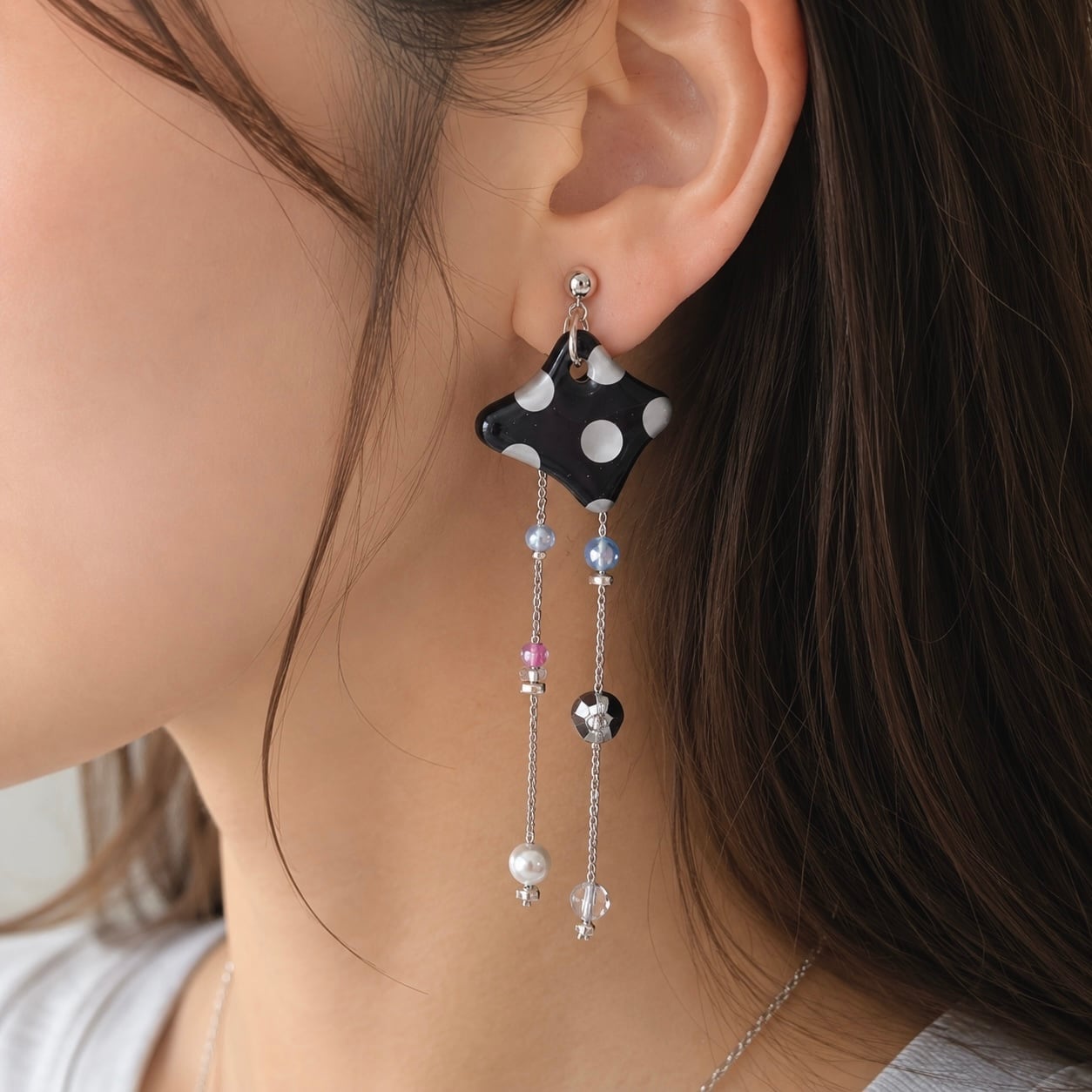 『dot×華奢チェーン』ピアス/イヤリング