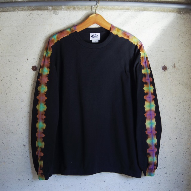 "抜染-nukizome-" TIE DYE  LINE BIG LONG SLEEVE T-SHIRT 《S》