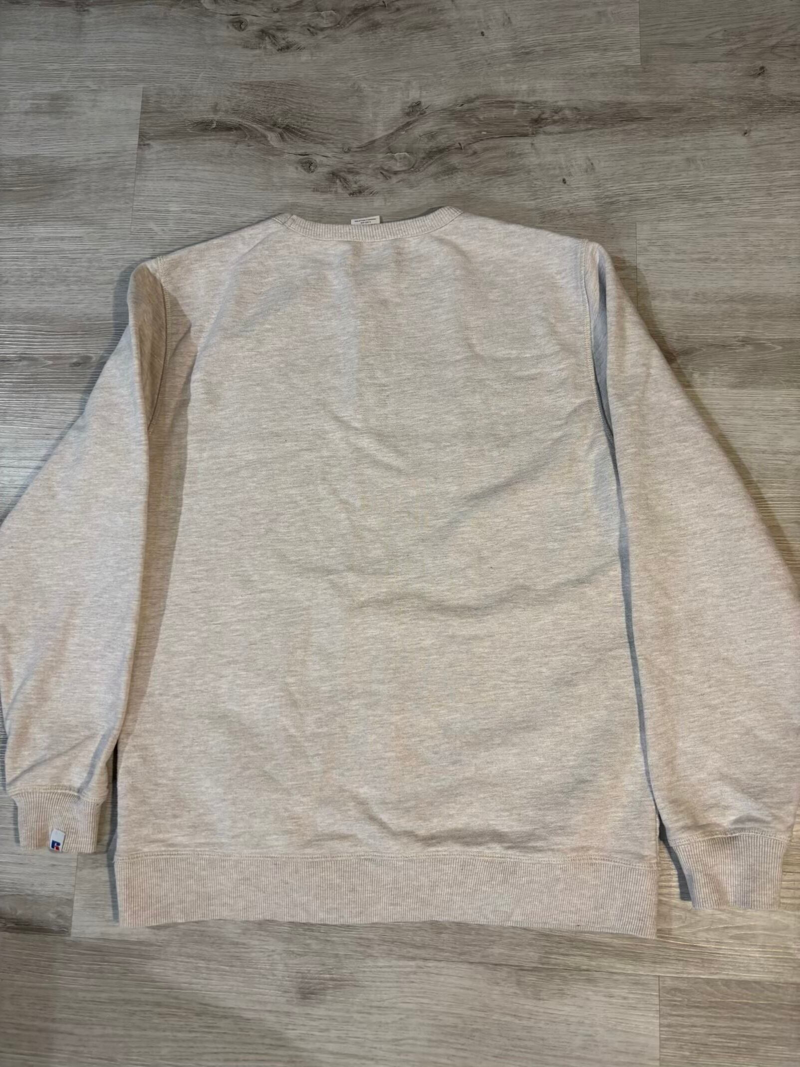 70s USA製 Russell Southern 染み込み プリント Tシャツ(XL)グレー 