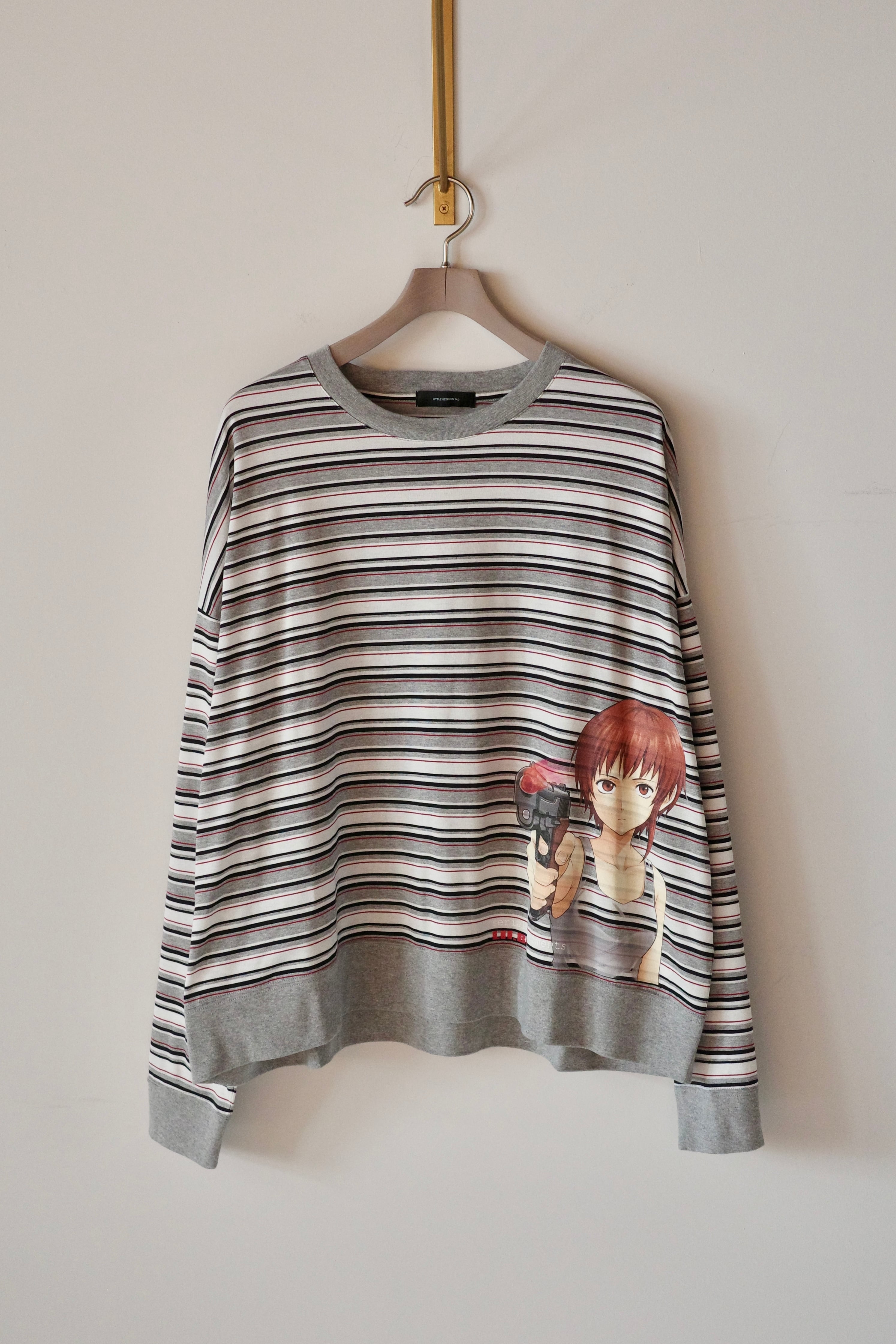 LITTLE.BEDROOM 【Screen Long Tshirt -Gray-】