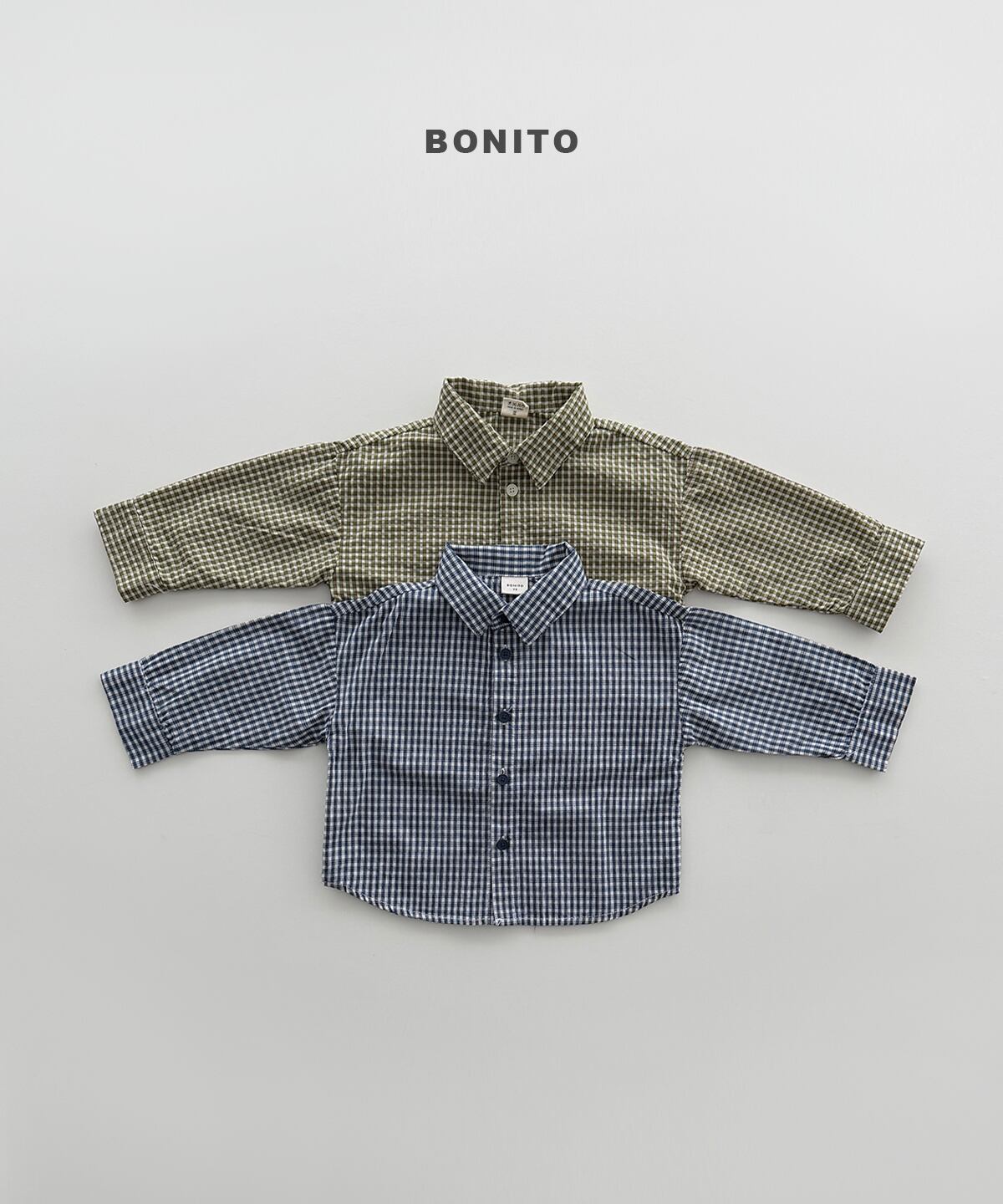 【Jr.size】check shirt【BONITO】※9月中旬発送予定