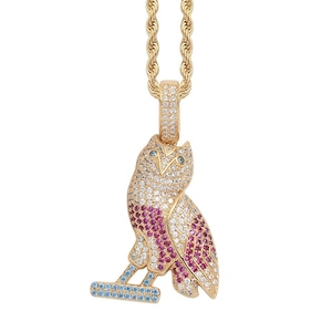 Iced Out Owl Pendant