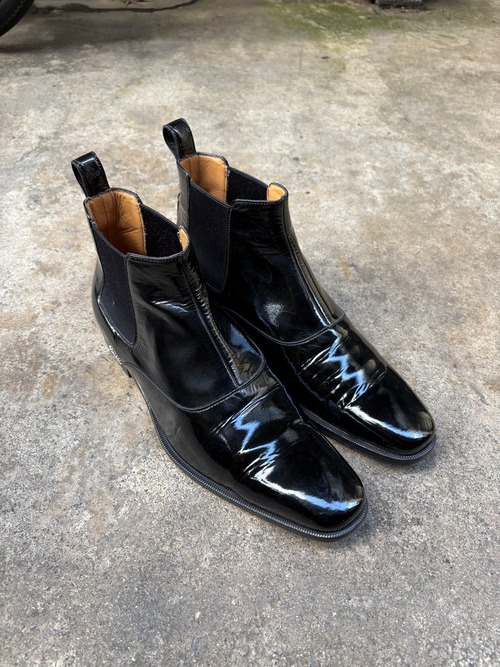 【GUCCI】enamel side gore boots
