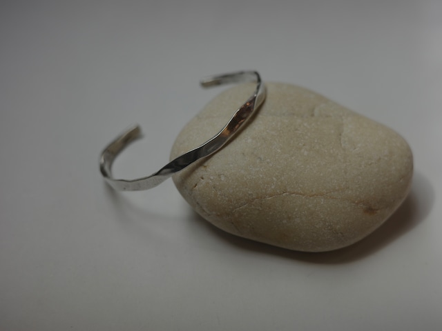 <vintage silver925>wavy bangle